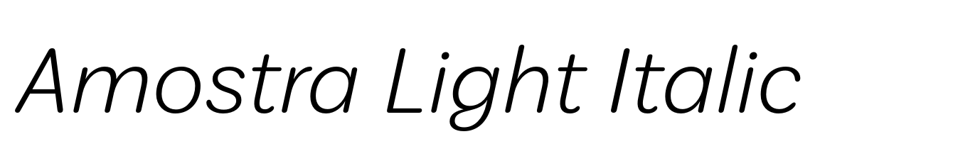 Amostra Light Italic